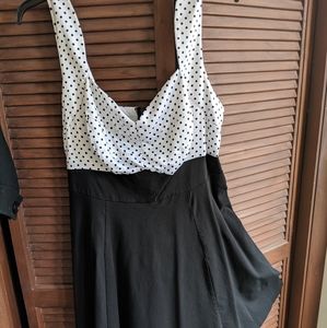 Torrid black and white dress